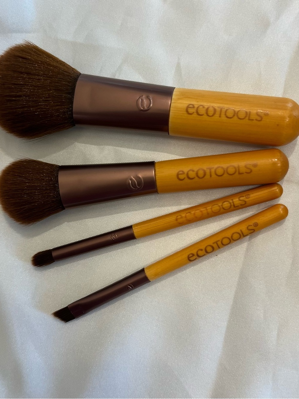ecotools Bamboo Makeup Brush Set Lot of 4 brushes